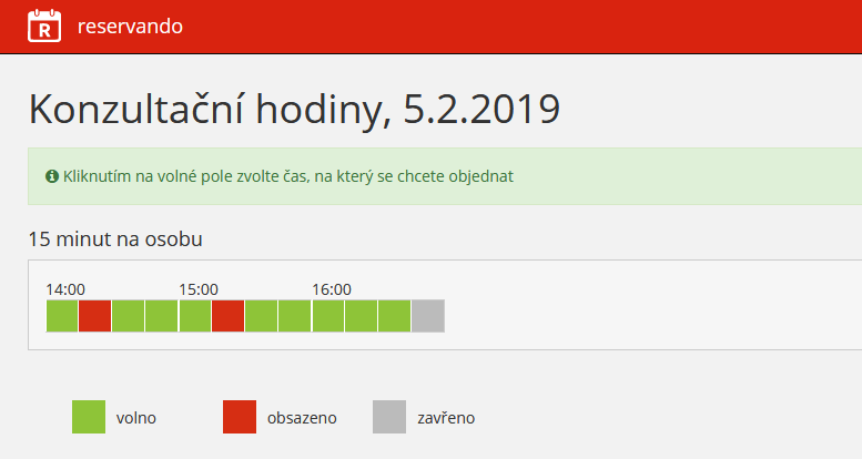 screenshot výběr přepážky